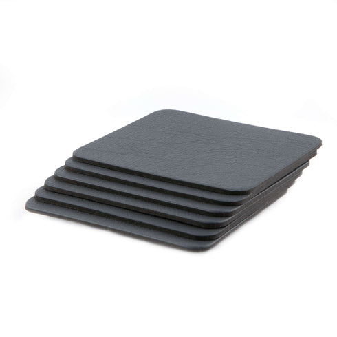 Slate Grey Recycled Leather Placemats and Coasters
